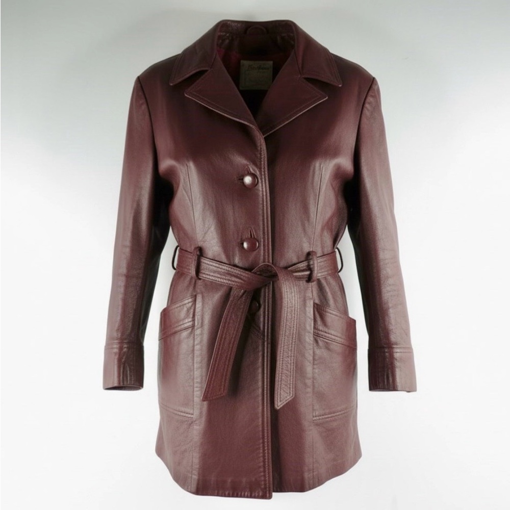 Vintage Women’s Oxblood Leather Jacket Size M